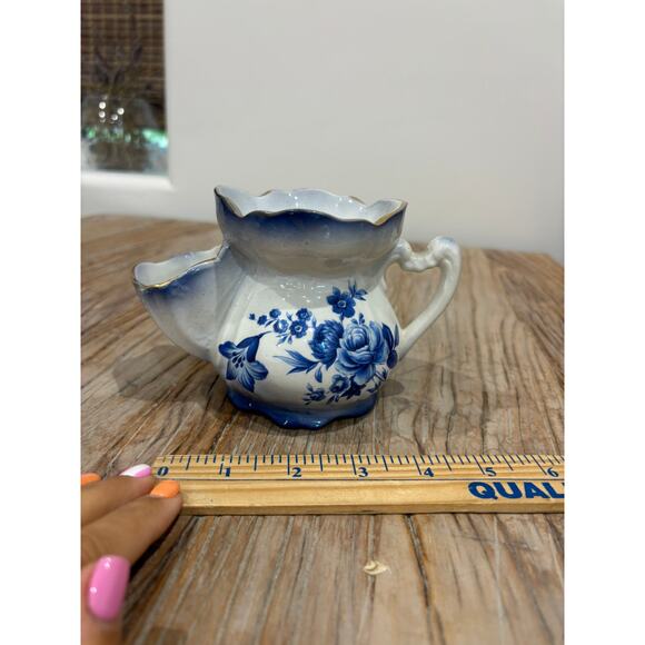 Vintage Victorian Shaving Skuttle Mug Old Foley James Kent Staffordshire England - Picture 8 of 8